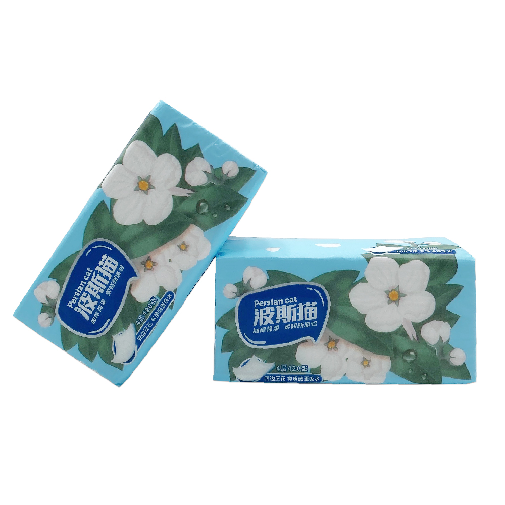 OEM Premium unbleached 100% facial tissue China customized biodegradable facial tissue paper